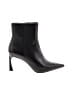 BCBGMAXAZRIA 100% Leather Black Ankle Boots Size 7 1/2 - photo 1