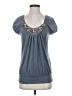 Perseption Concept Gray Short Sleeve Top Size S - photo 1