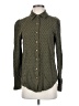 Carve Designs Polka Dots Green Long Sleeve Button-Down Shirt Size S - photo 1