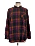 J.Jill Plaid Purple Long Sleeve Button-Down Shirt Size L - photo 1