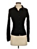Topshop Black Long Sleeve Blouse Size 4 - photo 1