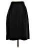 Burberry 100% Cupro Solid Black Formal Skirt Size EU 38 / US 8 - photo 2