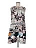 MSGM Graphic Pink Gray Casual Dress Size EU (IT) 42 / US 6 - photo 1