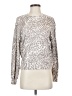 Rails Animal Print Silver Pullover Sweater Size S - photo 1