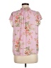 Maison d' Amelie Floral Pink Short Sleeve Blouse Size M - photo 2