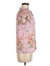 Maison d' Amelie Floral Pink Short Sleeve Blouse Size M - photo 4