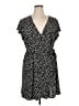 Violeta by Mango Polka Dots Black Casual Dress Size XL - photo 1