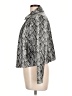 Halogen 100% Viscose Animal Print Silver Jacket Size L (petite) - photo 5