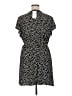 Violeta by Mango Polka Dots Black Casual Dress Size XL - photo 2