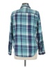 L.L.Bean 100% Cotton Plaid Teal Long Sleeve Button-Down Shirt Size M - photo 2
