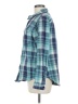 L.L.Bean 100% Cotton Plaid Teal Long Sleeve Button-Down Shirt Size M - photo 5