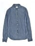 Crewcuts 100% Cotton Chevron-herringbone Blue Long Sleeve Button-Down Shirt Size 16 - photo 1
