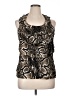 Worthington 100% Nylon Black Sleeveless Blouse Size XL - photo 1