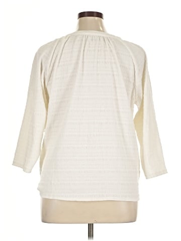 Croft & Barrow 3/4 Sleeve Button-Down Shirt (view 2)