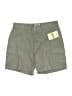 Assorted Brands 100% Cotton Solid Green Cargo Shorts Size 8 - photo 1