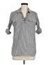 Calvin Klein Stripes Gray 3/4 Sleeve Button-Down Shirt Size M - photo 1