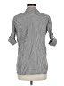 Calvin Klein Stripes Gray 3/4 Sleeve Button-Down Shirt Size M - photo 2