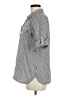 Calvin Klein Stripes Gray 3/4 Sleeve Button-Down Shirt Size M - photo 5