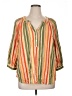 Ruby Rd. Stripes Orange 3/4 Sleeve Blouse Size XL - photo 1