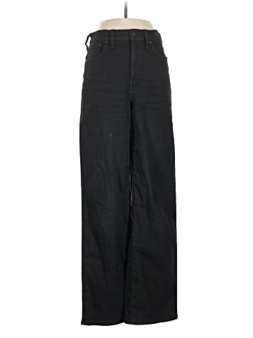 Madewell The Tall Perfect Vintage Wide-Leg Jean in Black Rinse Wash (view 1)