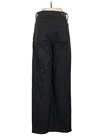 Madewell The Tall Perfect Vintage Wide-Leg Jean in Black Rinse Wash (view 2)