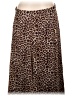 Assorted Brands 100% Polyester Animal Print Brown Casual Skirt Size 12 (petite) - photo 1