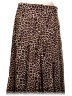 Assorted Brands 100% Polyester Animal Print Brown Casual Skirt Size 12 (petite) - photo 2