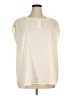 ModCloth 100% Polyester Ivory Sleeveless T-Shirt Size 1X - photo 1