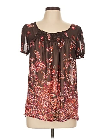 a.n.a. A New Approach Short Sleeve Blouse (view 1)