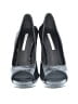 Lavender Label by Vera Wang 100% Leather Gray Heels Size 7 - photo 2