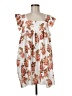 70°F/21°C 100% Polyester Floral White Casual Dress Size M - photo 1