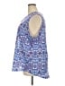 Dept222 100% Polyester Blue Sleeveless Blouse Size 3X - photo 5