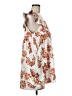 70°F/21°C 100% Polyester Floral White Casual Dress Size M - photo 4