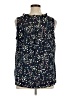 41Hawthorn 100% Recycled Polyester Floral Blue Sleeveless Blouse Size 1X - photo 2