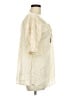 Sundance 100% Rayon Ivory 3/4 Sleeve Blouse Size M - photo 4