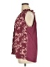 41Hawthorn 100% Polyester Floral Burgundy Sleeveless Blouse Size 1X - photo 5