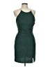 Speechless Solid Green Cocktail Dress Size 13 - photo 1