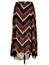 JS Collections 100% Polyester Chevron-herringbone Black Casual Skirt Size 14 - photo 2