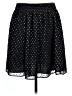 Gap 100% Polyester Polka Dots Black Casual Skirt Size L (tall) - photo 2