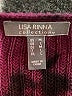 Lisa Rinna Tie-dye Burgundy Pullover Sweater Size M - photo 7