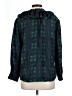 J.Crew Collection 100% Silk Green Long Sleeve Silk Top Size L - photo 2