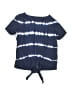 Vineyard Vines 100% Cotton Tie-dye Blue Short Sleeve Top Size 7 - 8 - photo 1