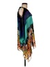 India Boutique 100% Polyester Teal Kimono One size - photo 4