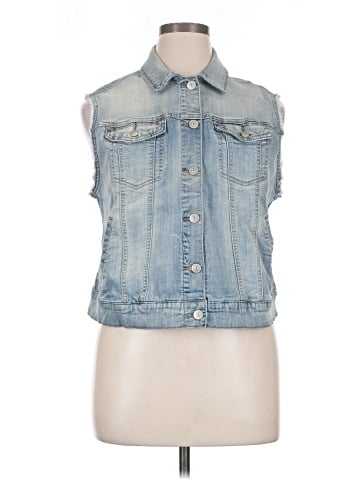LOGO by Lori Goldstein Denim Vest (view 1)
