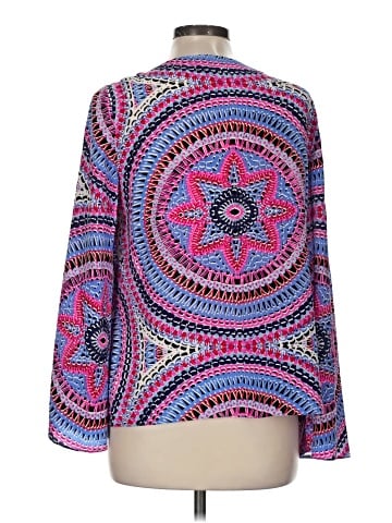 Alice & Trixie Long Sleeve Silk Top (view 2)