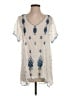Johnny Was 100% Polyester Ivory Short Sleeve Blouse Size S - photo 1