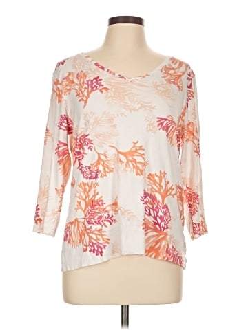 Chico's 3/4 Sleeve T-Shirt (view 1)