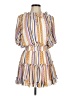 Buddy Love 100% Polyester Print Yellow Casual Dress Size M - photo 1