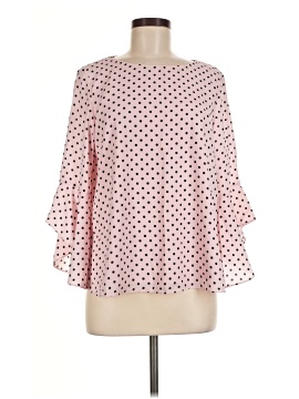 Black Label By Evan Picone 3/4 Sleeve Blouse