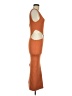 Isalis Orange Cocktail Dress Size M - photo 4